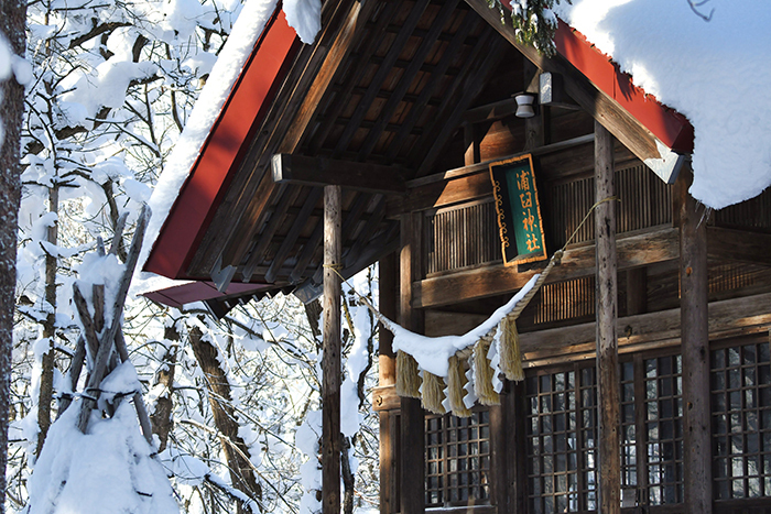 浦臼神社冬